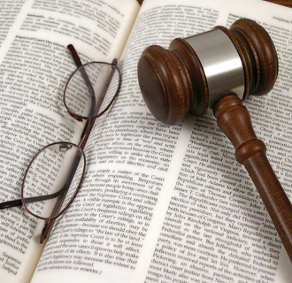 Law Book and Gavel